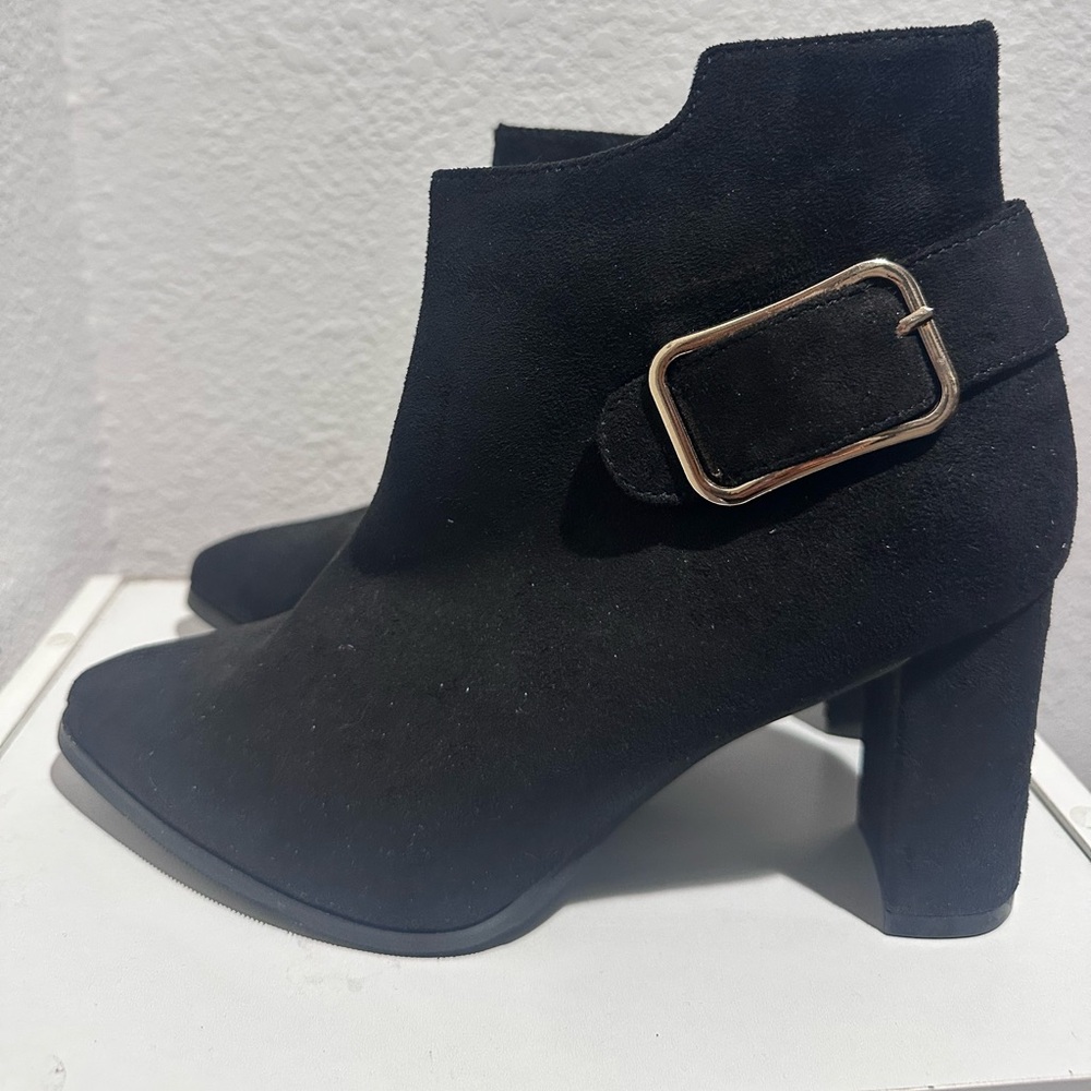 Black Suede Ankle Boots